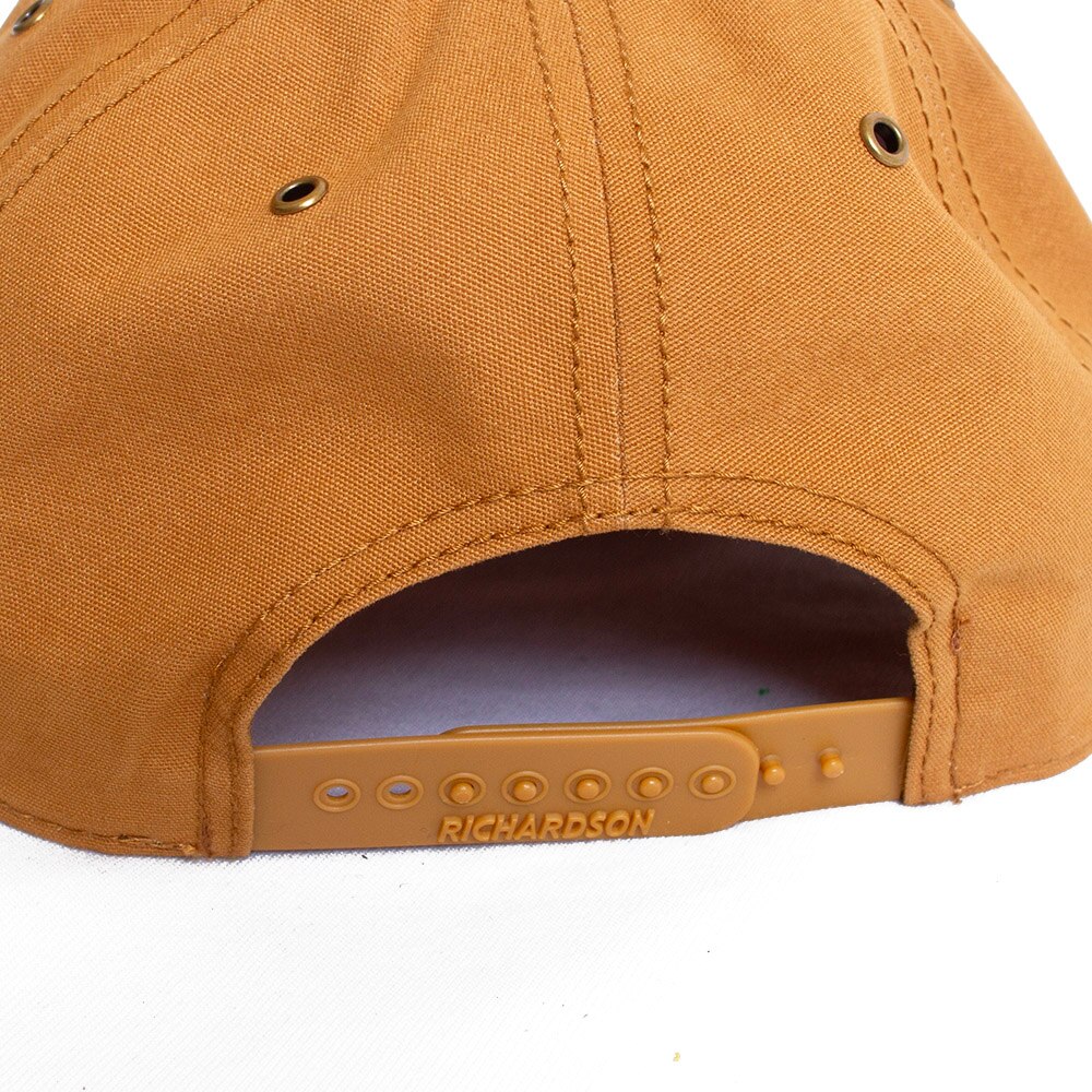Interlocking UO, Richardson, Brown, Curved Bill, Cotton, Accessories, Unisex, Wheat, 336, Heavy Canvas, Metal Eyelet, Woven Label, Adjustable, Hat, 846796